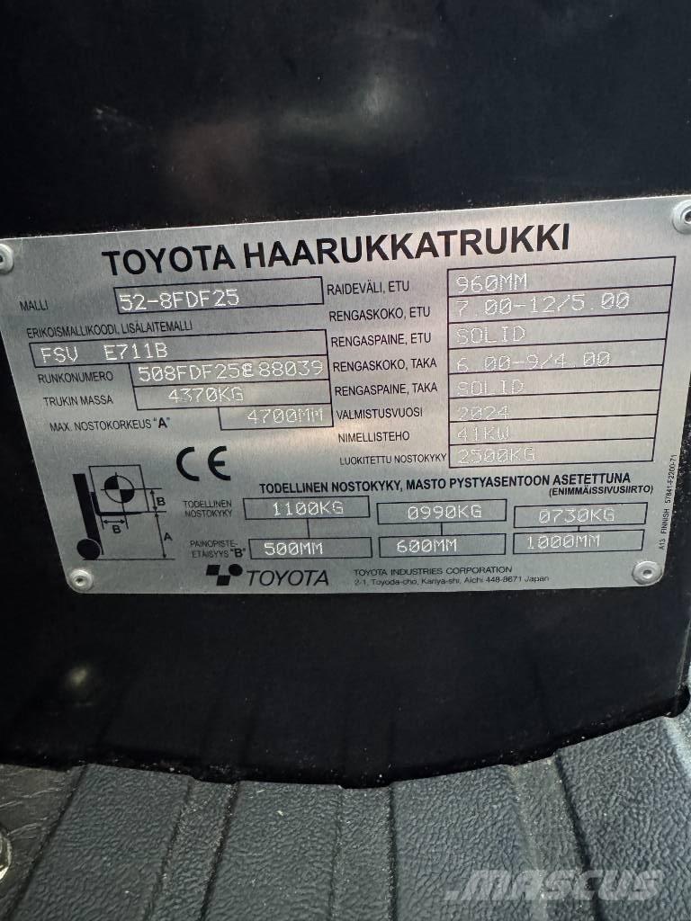 Toyota 52-8 FDF 25 Diesel trucks