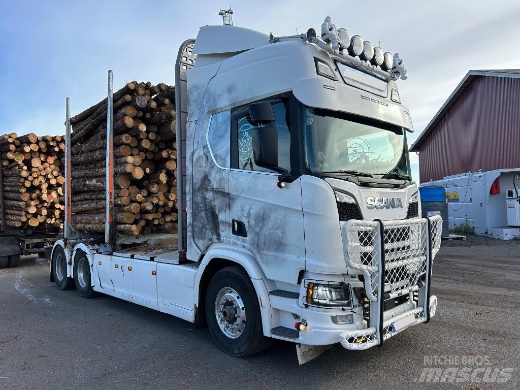 Scania R 650 Timber trucks