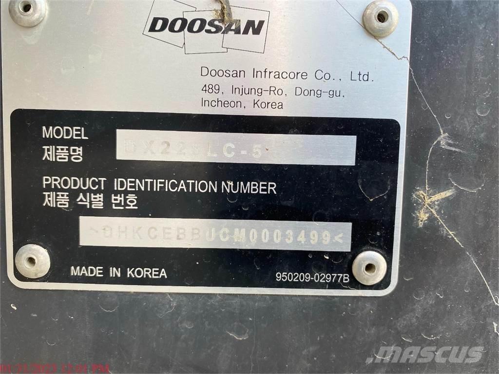 Doosan DX225 LC-5 Crawler excavators