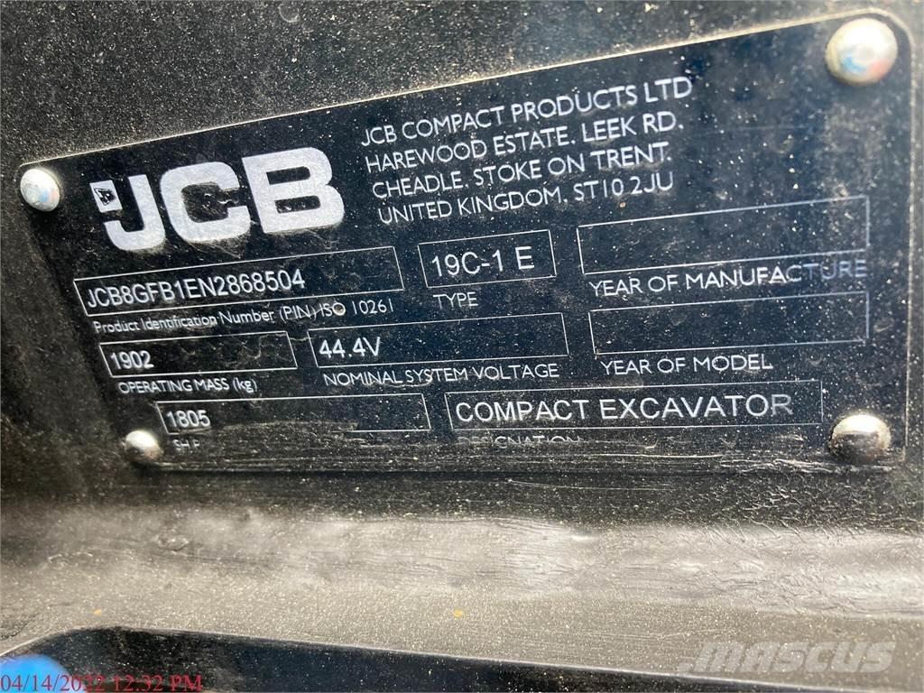JCB 19C-1E Mini excavators < 7t