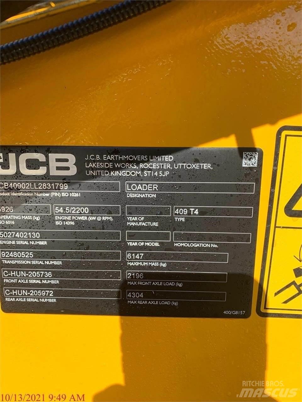 JCB 409 Wheel loaders