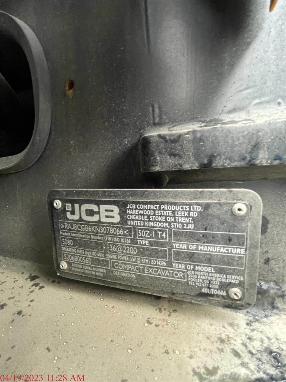 JCB 50Z-1 Mini excavators < 7t