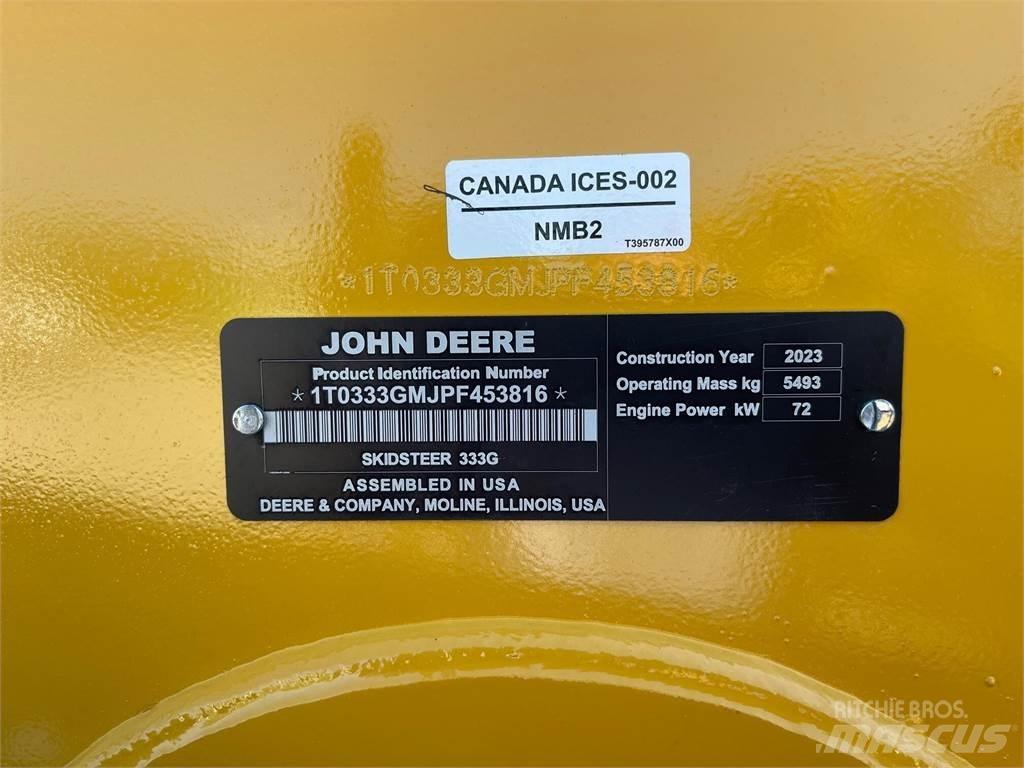 John Deere 333G Skid steer loaders