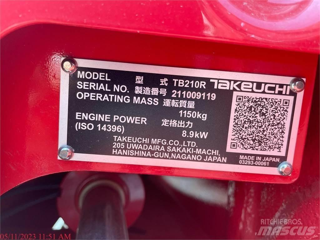 Takeuchi TB210R Mini excavators < 7t
