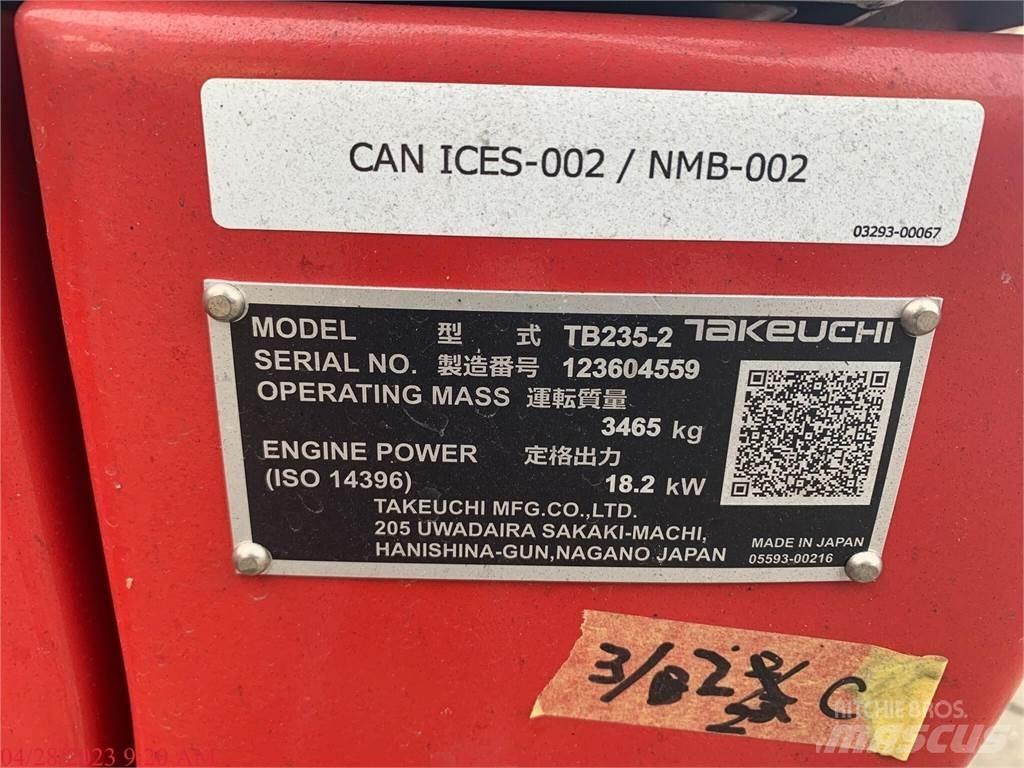 Takeuchi TB235-2 Mini excavators < 7t
