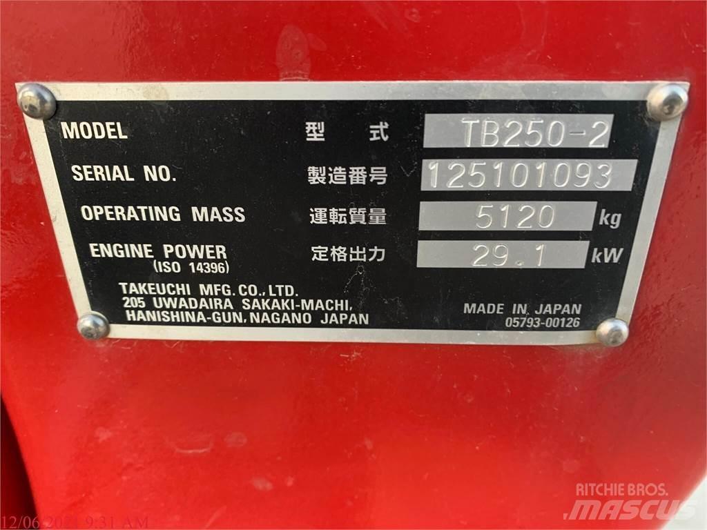 Takeuchi TB250-2 Mini excavators < 7t
