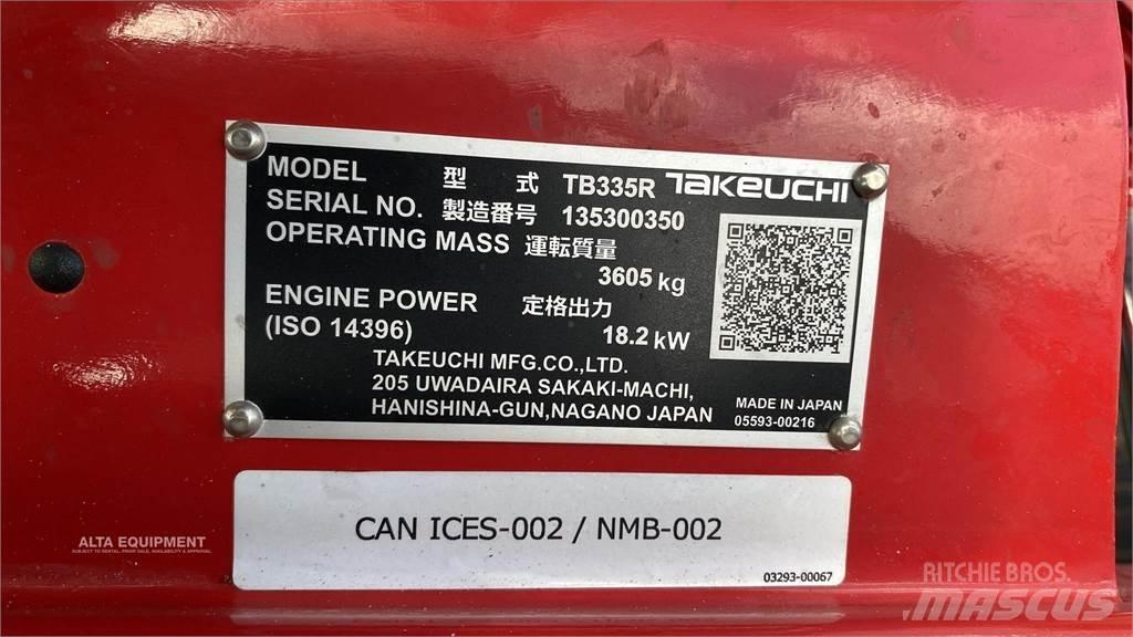 Takeuchi TB335R Mini excavators < 7t