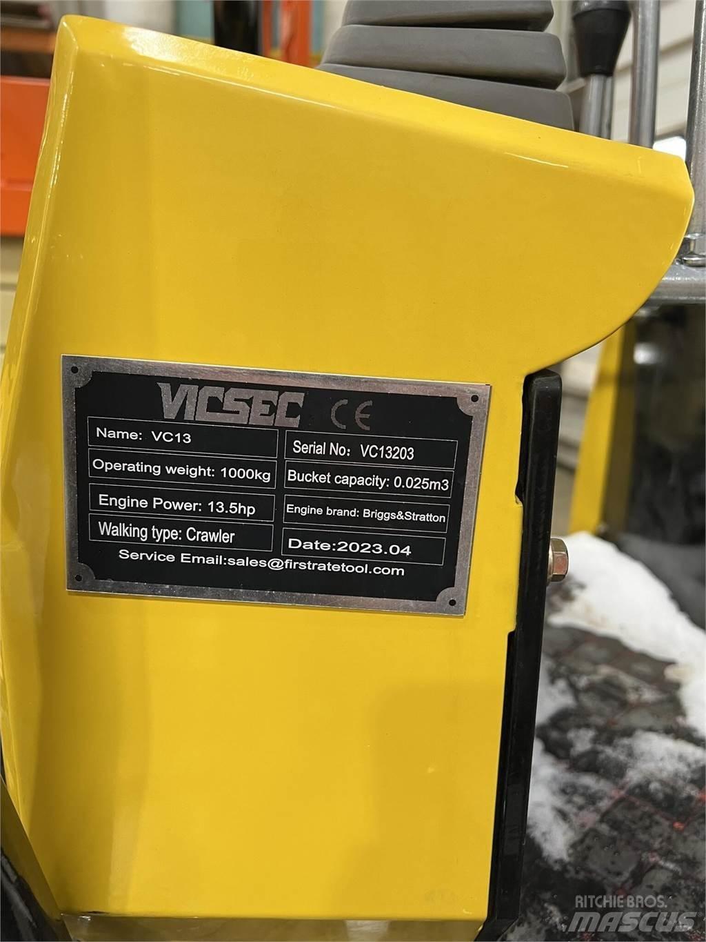 Vicsec VC13 Mini excavators < 7t