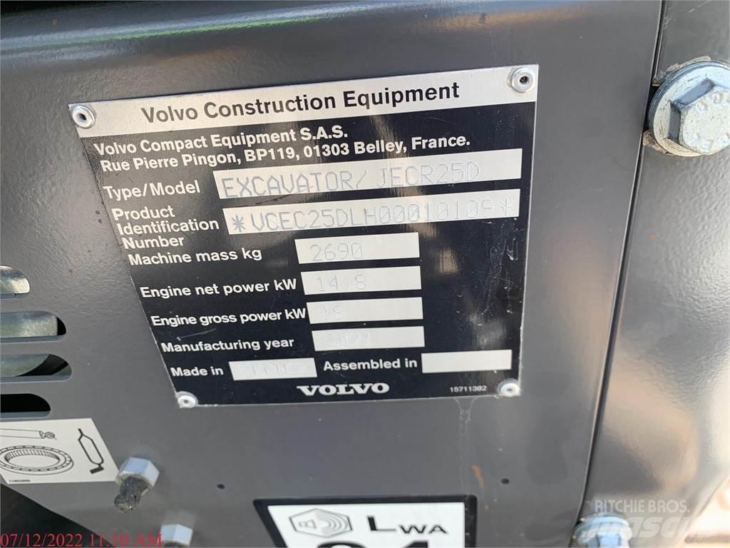 Volvo ECR25D Mini excavators < 7t