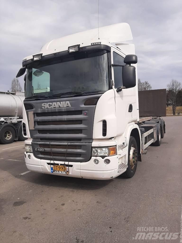 Scania G 420 Containerframe/Skiploader trucks