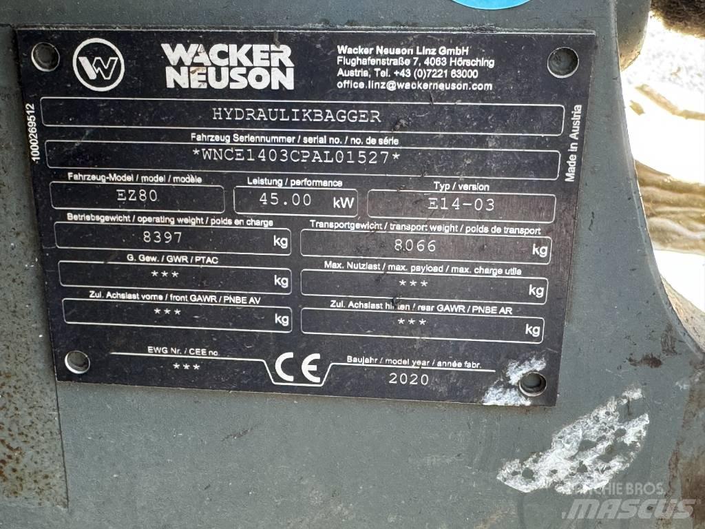 Wacker Neuson EZ80 Crawler excavators