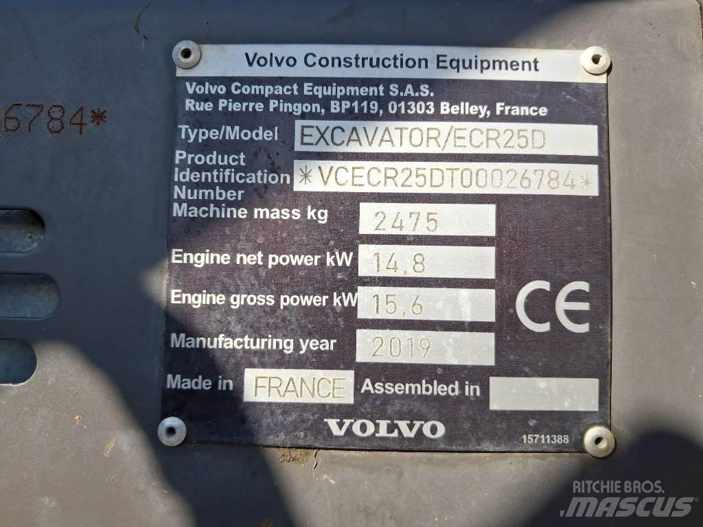 Volvo ECR 25 D Mini excavators < 7t