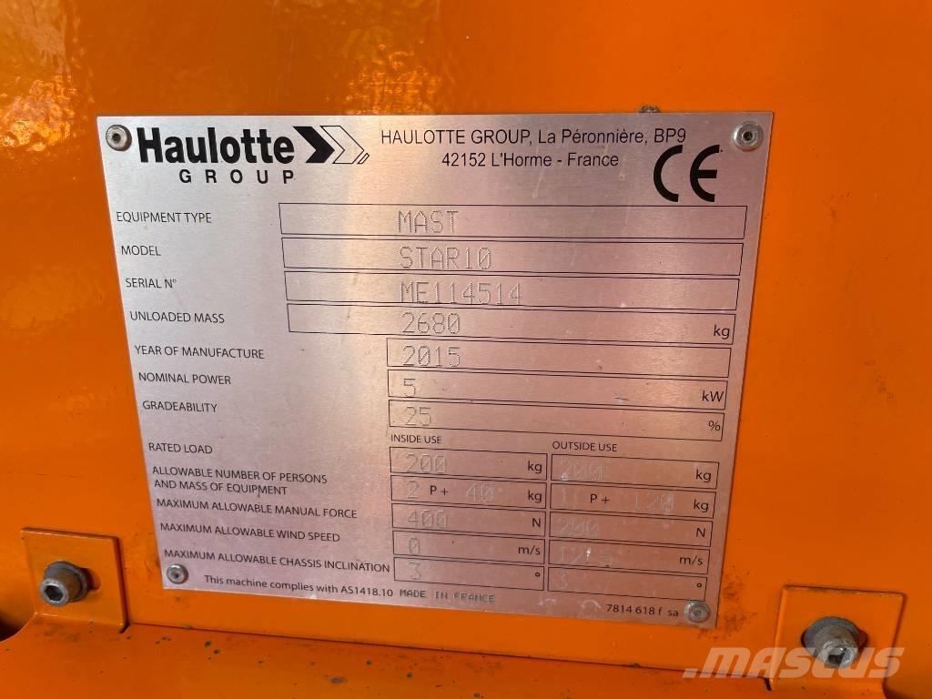 Haulotte Star 10 Vertical mast lifts