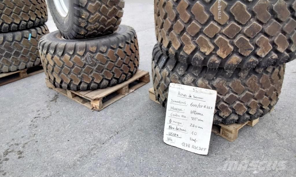 Alliance 600/55R26.5 Tyres, wheels and rims