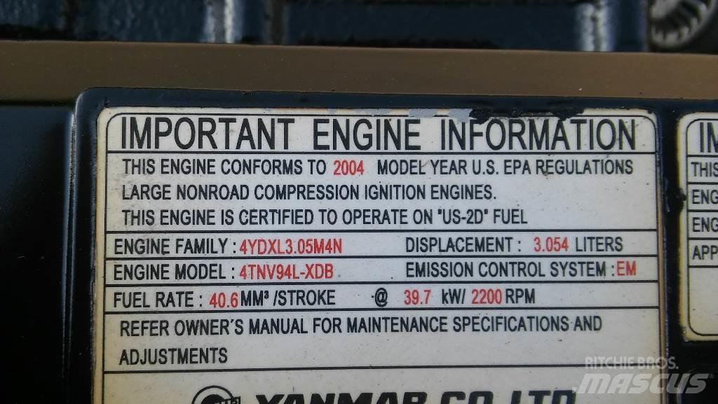 Yanmar 4TNV94L-XDB Mini excavators < 7t
