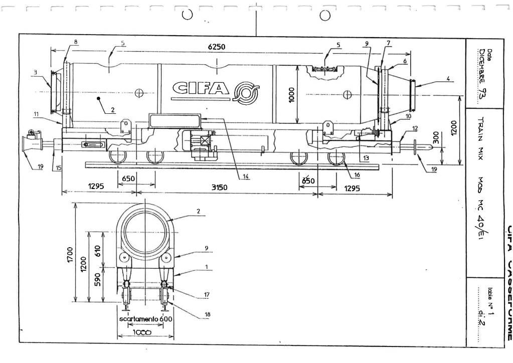 Cifa MC 40/EI Concrete spares & accessories