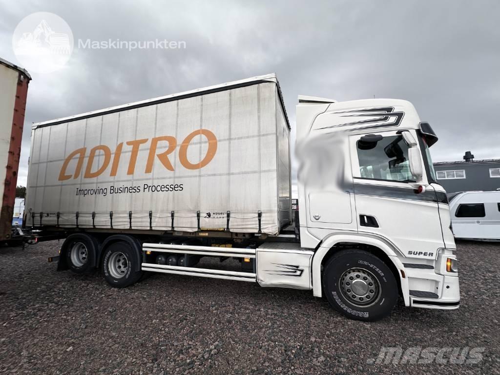 Scania R 580 Containerframe/Skiploader trucks