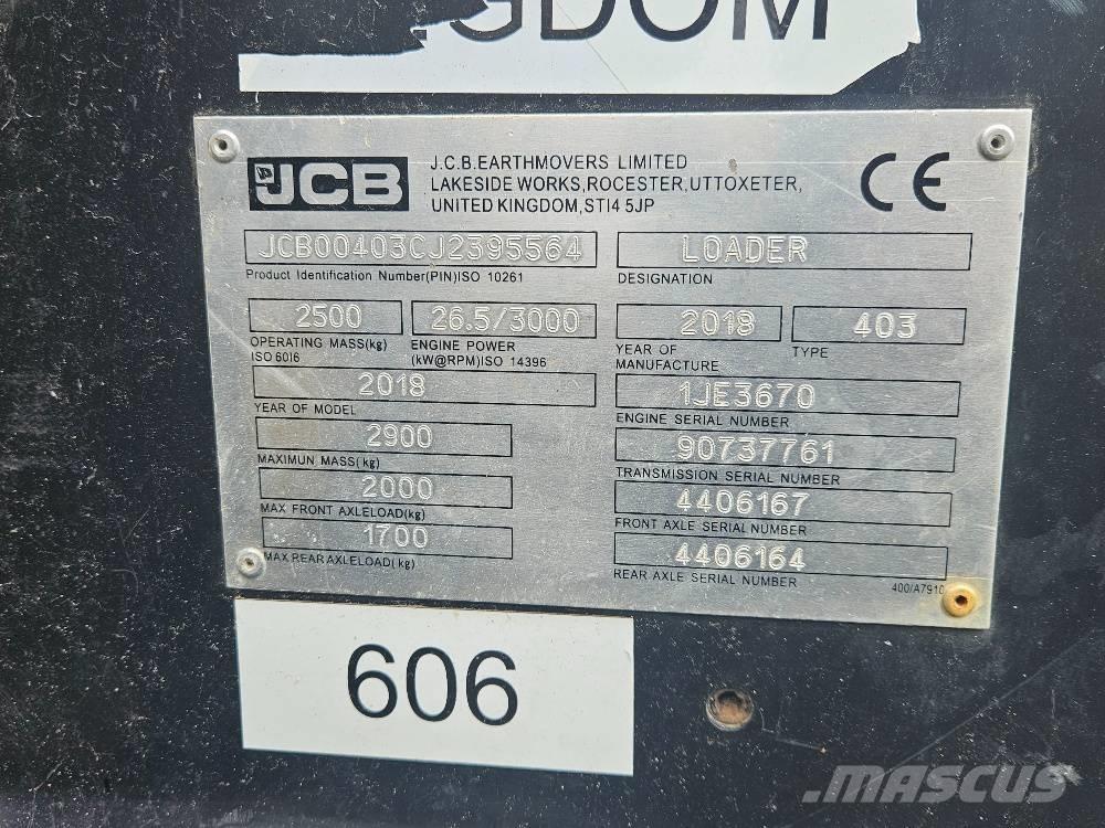 JCB 403 Mini loaders