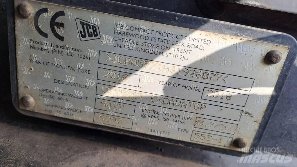 JCB 55Z-1 Mini excavators < 7t