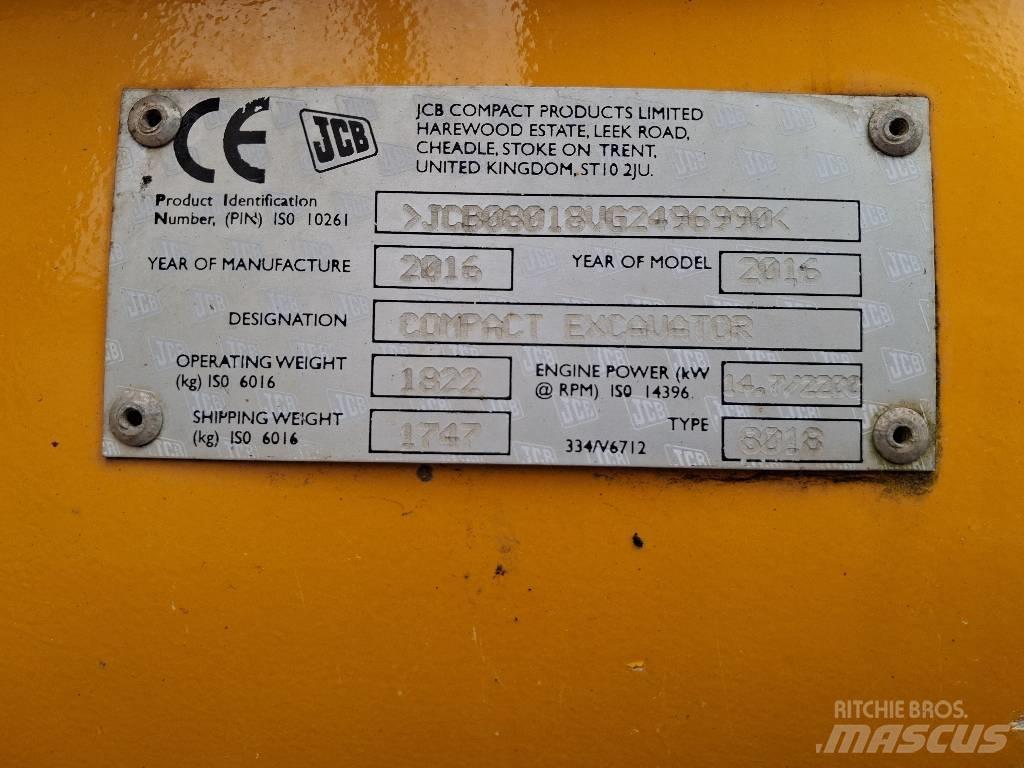JCB 8018 CTS Mini excavators < 7t