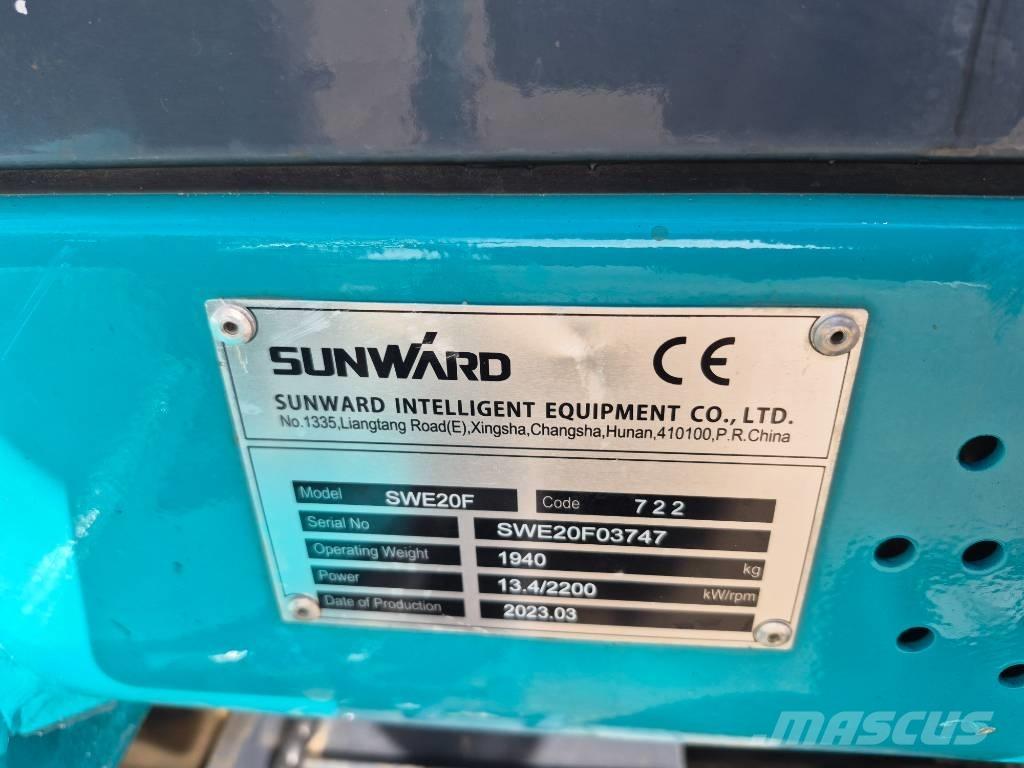 Sunward SWE 20 F Mini excavators < 7t