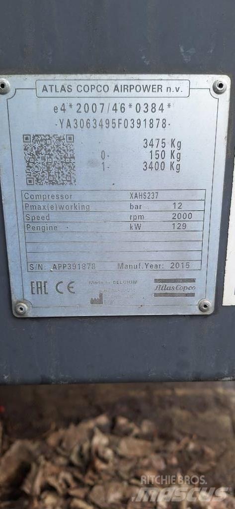 Atlas Copco XAHS237 Compressors