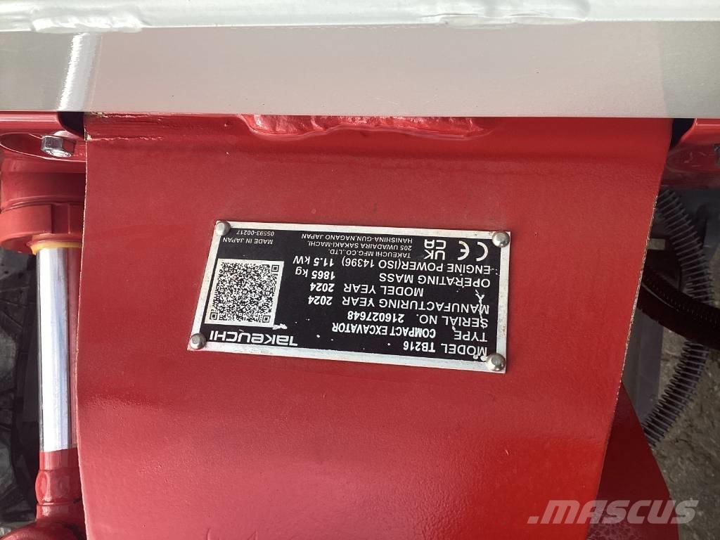 Takeuchi TB 216 Mini excavators < 7t