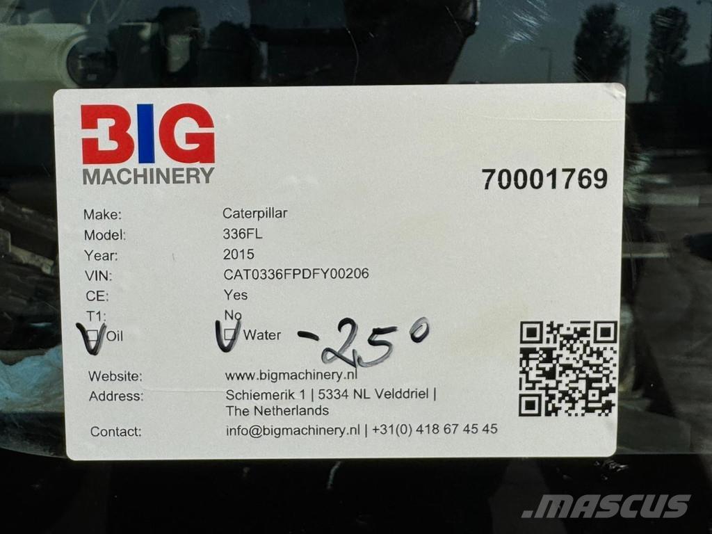 CAT 336FL XE Crawler excavators