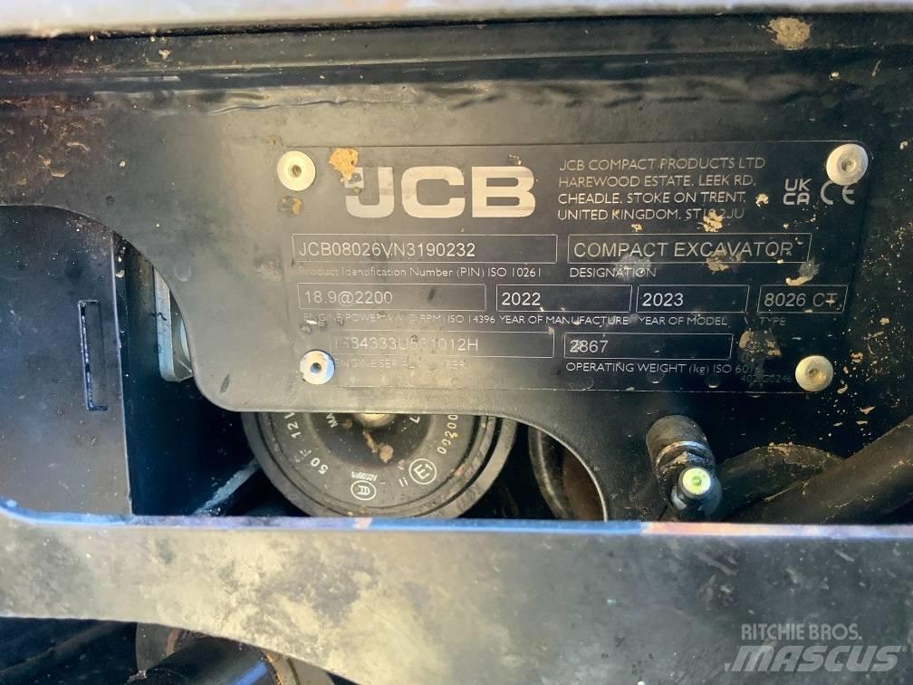JCB 8026 CTS Mini excavators < 7t