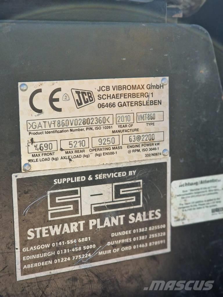 JCB Vibromax VMT 860 Twin drum rollers