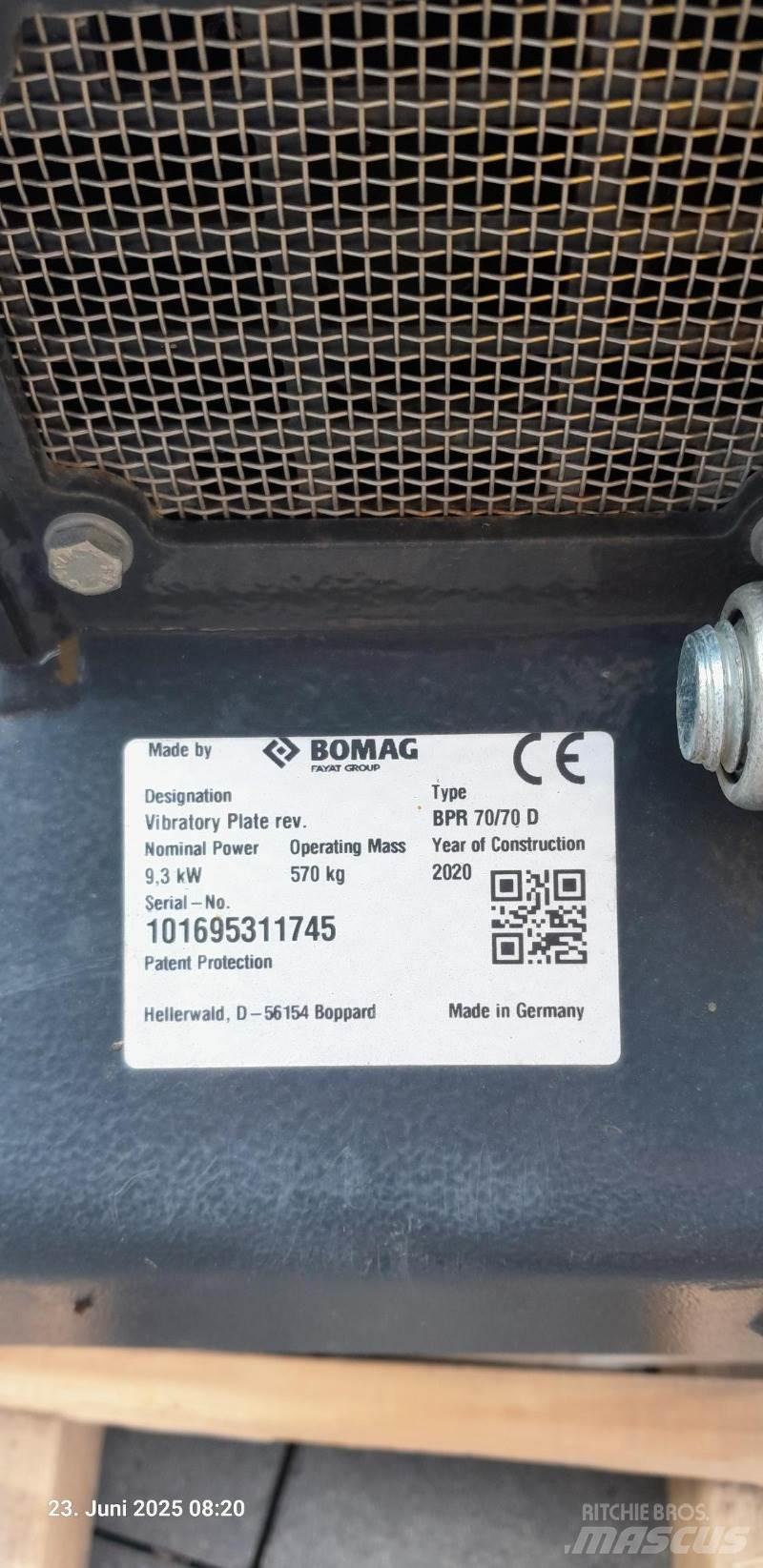 Bomag BPR 70/70 DE Vibrator compactors