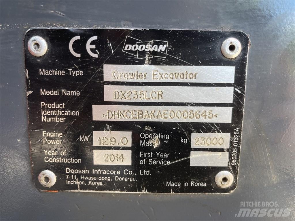 Doosan DX 235 LCR Crawler excavators