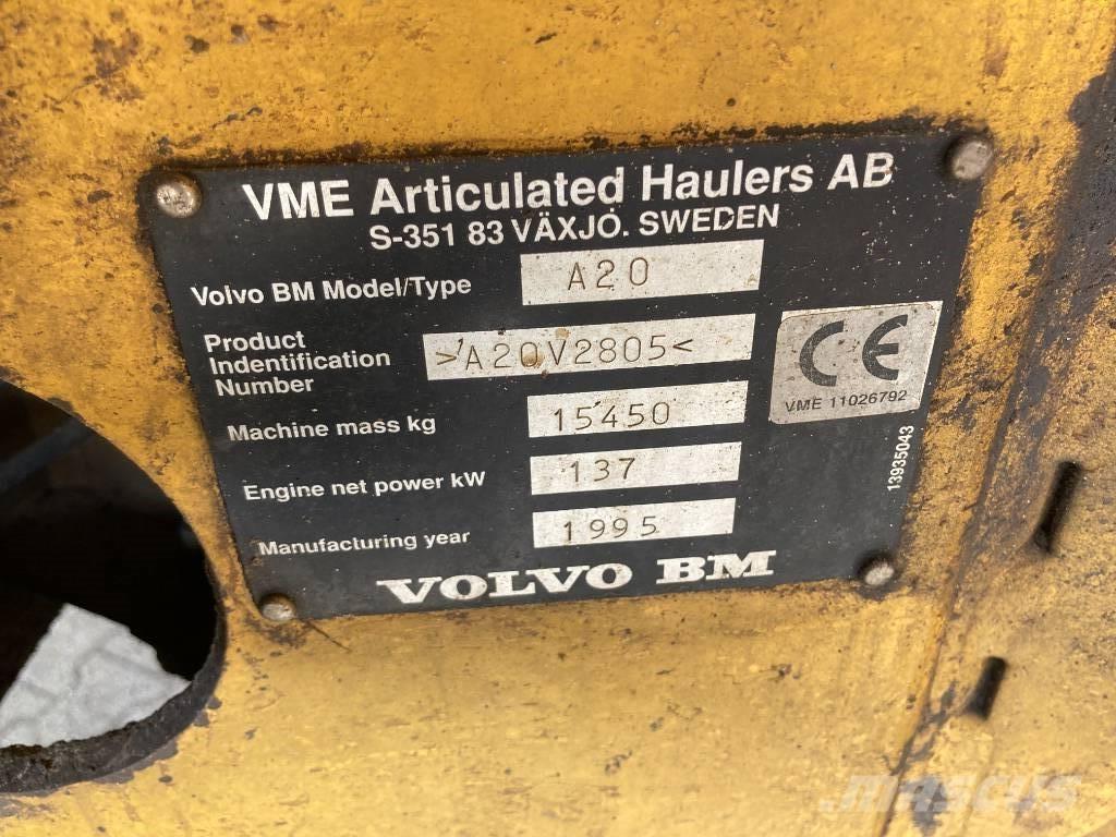 Volvo A 20 6x6 Articulated Haulers