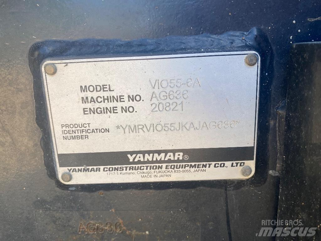 Yanmar Vio 55-6 A Mini excavators < 7t