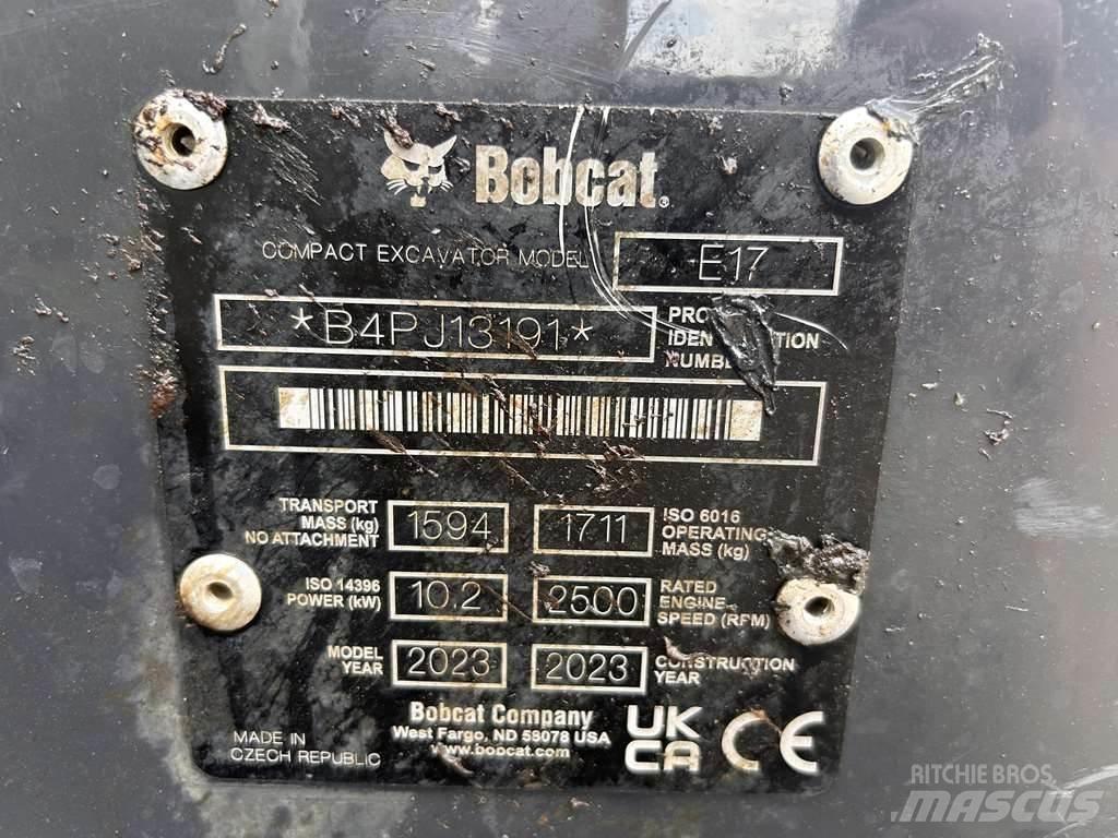 Bobcat E17 Mini excavators < 7t