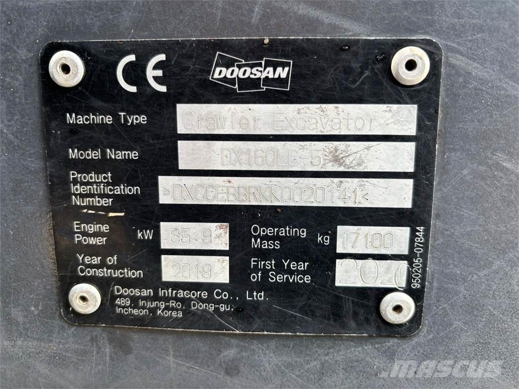 Doosan DX160HLC-5 Crawler excavators