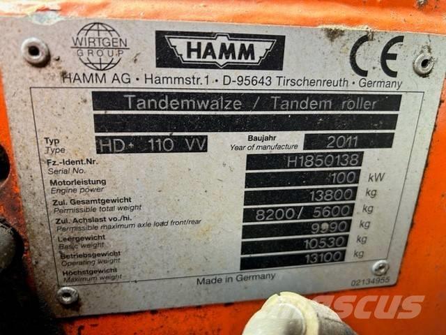 Hamm HD 110 Twin drum rollers
