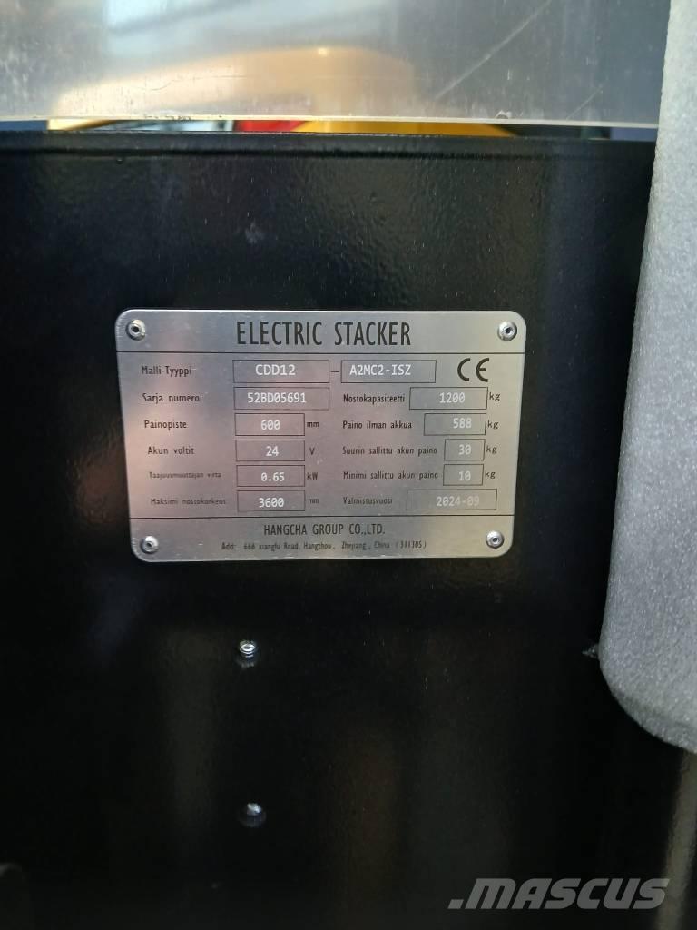 Hangcha CDD12 - LI-ION Pedestrian stacker