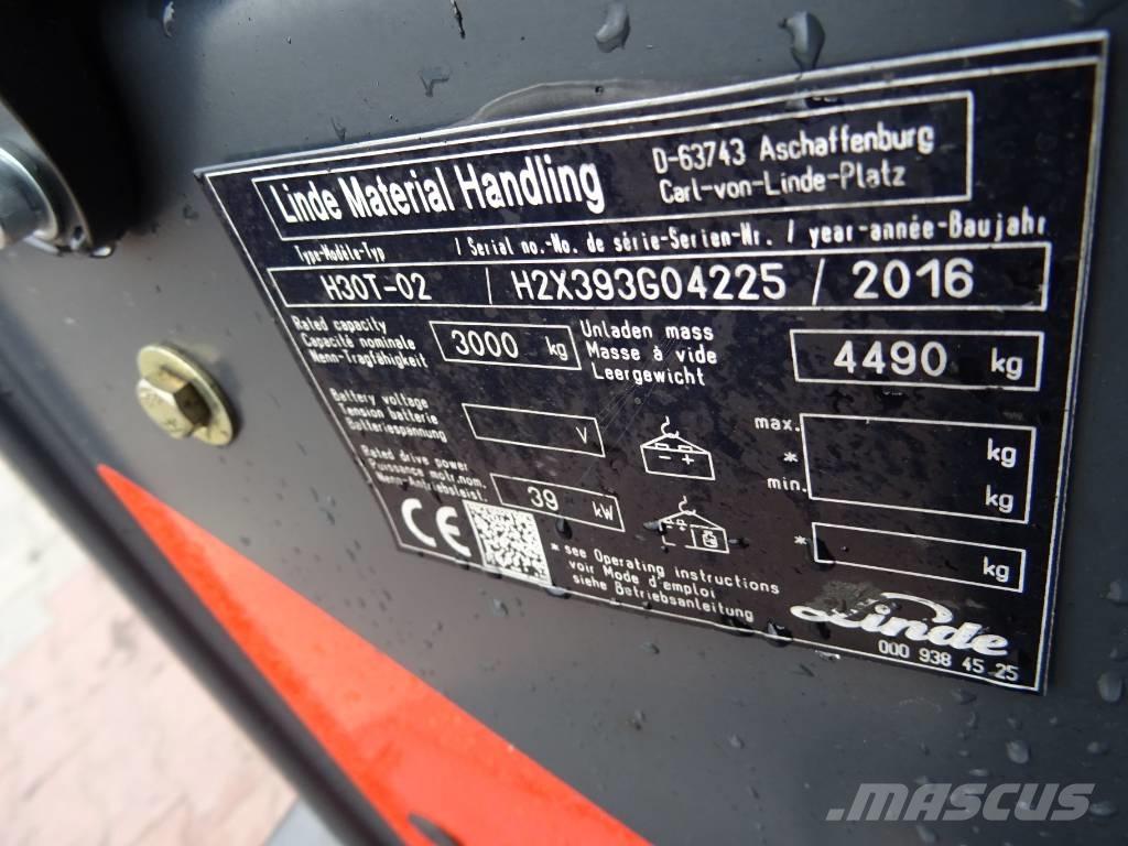 Linde H30T-02 LPG trucks