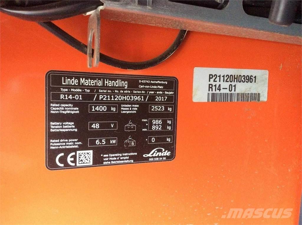 Linde R14 Reach truck