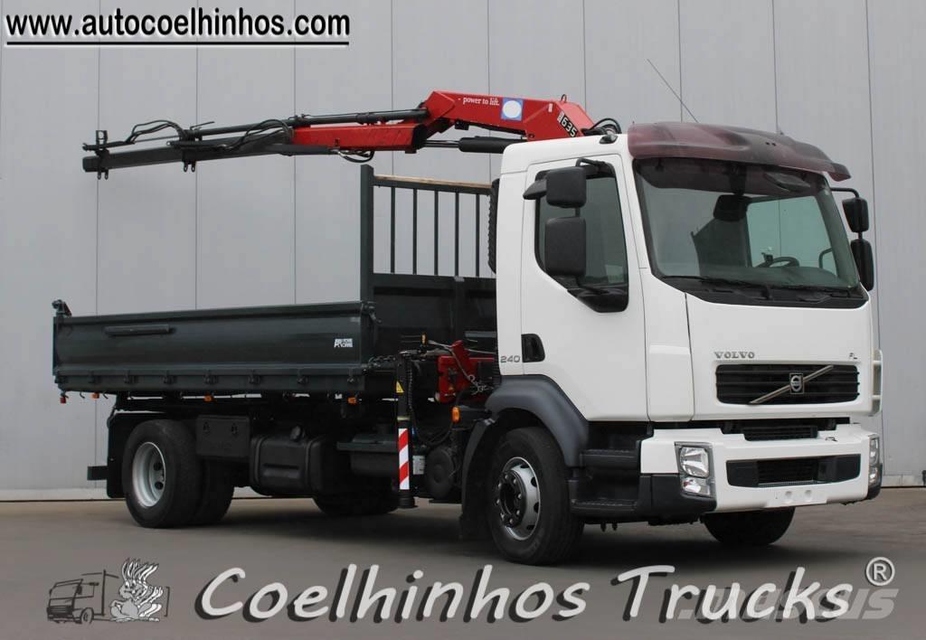 Volvo FL 240 + HMF 635 Tipper trucks