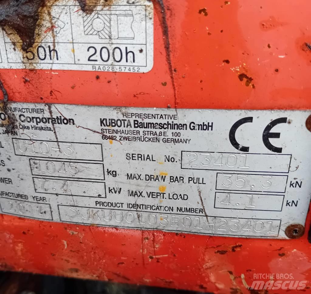 Kubota U 10-3 Mini excavators < 7t