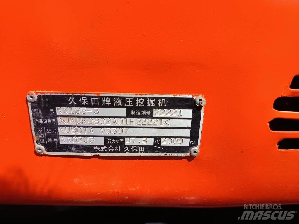 Kubota KX 185 Midi excavators  7t - 12t