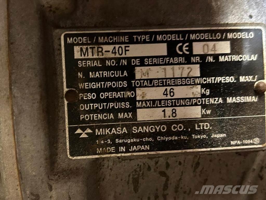 Mikasa MTR-40F Vibrator compactors