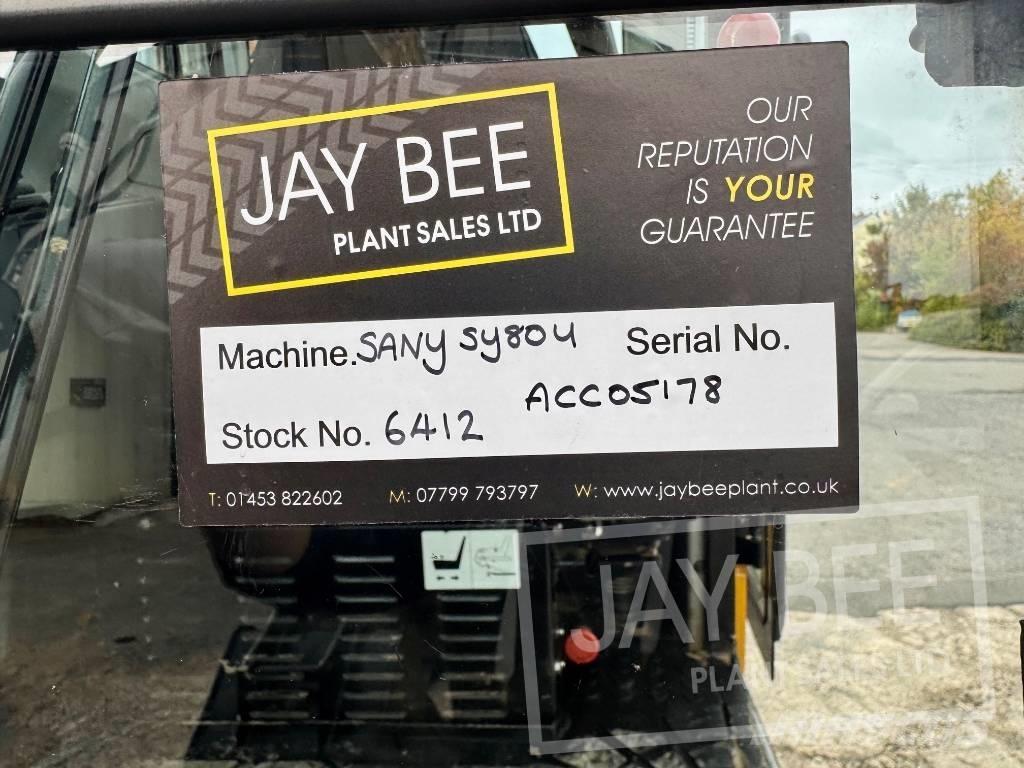 Sany SY 80 U Midi excavators  7t - 12t