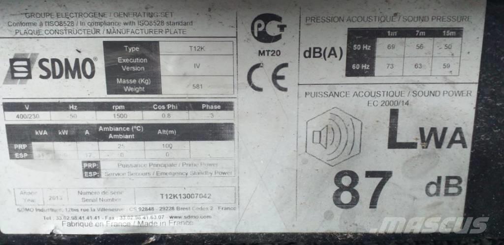 Sdmo T 12 K Diesel Generators