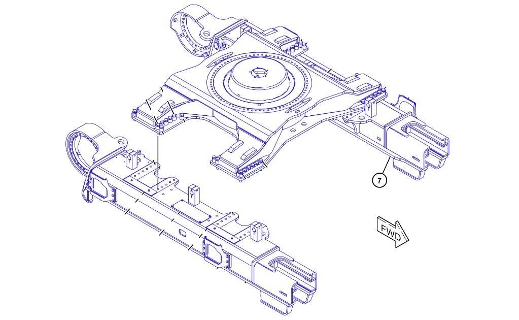 CAT 390 F L Chassis and suspension