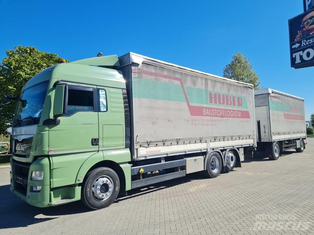 MAN 26.440  7.4 + 7.3 Tautliner/curtainside trucks