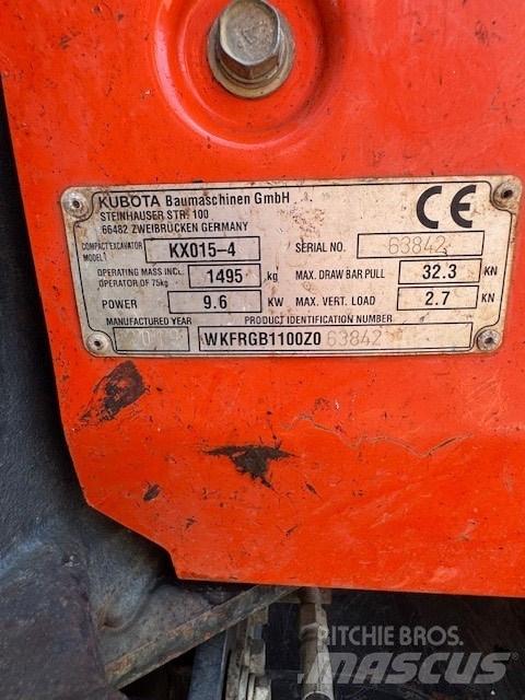 Kubota KX 015-4 Mini excavators < 7t