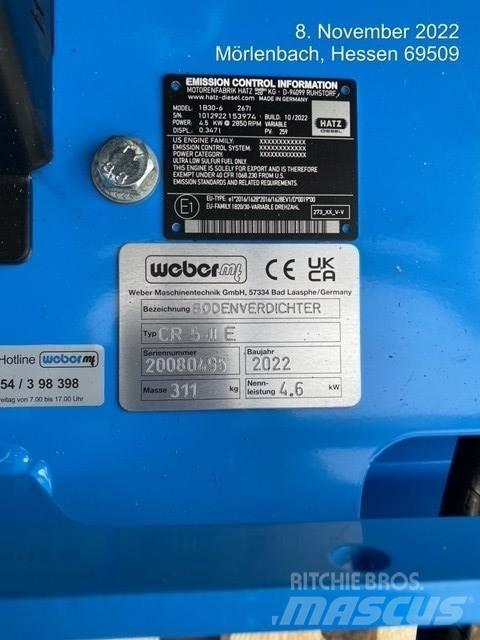 Weber CR5-II E Vibrator compactors